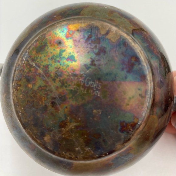 Empire Crafts Quadruple Plate Sugar Bowls Vintage Patina. - Picture 8 of 10